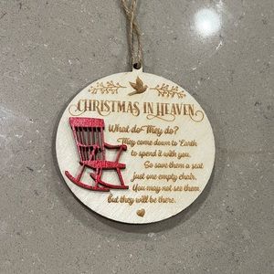 Christmas in Heaven Christmas tree memorial ornament